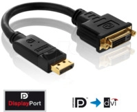 PURE PI170 - DisplayPort Adapter, DP Stecker auf DVI-D Buchse