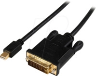 ST MDP2DVIMM6BS - Kabel aktiv mini DisplayPort auf DVI, WUXGA 1,8 m
