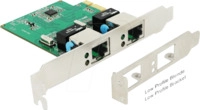 DELOCK 89999 - Netzwerkkarte, PCIe,Gigabit Ethernet, 2x RJ45