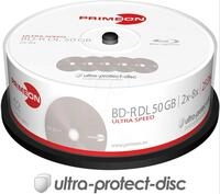 PRIM 2761318 - BD-R DL 50GB 8x, 25-er Cakebox, kratzfest