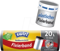 SWIRL 4695 - Swirl M&uuml;llbeutel, Fixierband 15 Stk, 20 Liter