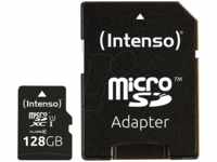 INTENSO 3424491 - MicroSDXC-Speicherkarte 128GB, Intenso Class 10, UHS-1
