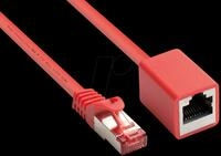 GC 8063VR-010R - Patchkabelverl&auml;ngerung, Cat.6, rot, 1 m