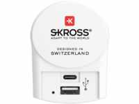 SKROSS 1302423 - SKROSS Euro USB Charger - 1x USB-C / 1x USB-A