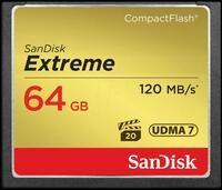 SDCFXSB-064G-G46 - CF-Speicherkarte 64GB, SanDisk Extreme 120MB/s