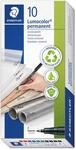 STAEDTLER 318B10 - Permanent-Universalstift F, Set, 10 Stifte