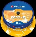 DVD-R4,7 VER25 - Verbatim DVD-R 4,7GB, 25-er CakeBox