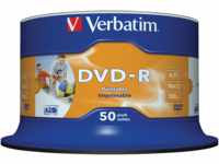 DVD-R4,7 VER50PN - DVD-R 4,7GB, bedruckbar, 50er Spindel