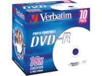 DVD-R4,7 VER10-P - DVD-R 4,7GB, bedruckbar, 10er JewelCase