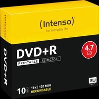 DVD+R4,7 INT10P - Intenso DVD+R 4,7GB, SlimCase, printable