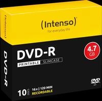 DVD-R4,7 INT10P - Intenso DVD-R 4,7GB, SlimCase, printable