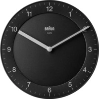 BRAUN BC06B - Quarzwanduhr analog schwarz BRAUN BC06B - Quarzwanduhr analog schwarz
