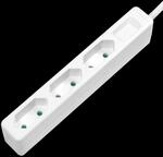 LOGILINK LPS229 - Steckdosenleiste, 3-fach EURO, schmal, 1,5 m, wei&szlig;