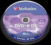 DVD+R8,5 VER10 - DVD+R 8,5GB Double Layer, 10er Spindel
