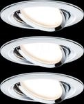 PLM 93488 - Einbauleuchte Nova Coin, 3x6 W, 2700 K, 50&deg;, rund, dimmbar, chro