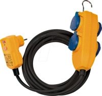 BRE 1168720010 - Verteilersteckdose 4-fach, 5 m, Personenschutzstecker