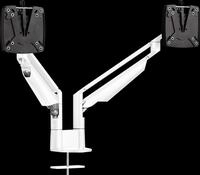 NOVUS 9904011000 - Monitor Halter, 2 Displays, Tischmontage, wei&szlig;, 2-7 kg