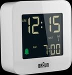 BRAUN BC08W-DCF - Digitaler Funk-Reisewecker wei&szlig;