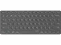 RAPOO E9600M SW - Funk-Tastatur, Bluetooth, dunkelgrau, DE