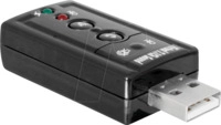 DELOCK 63926 - Soundkarte, extern, 7.1, USB 2.0, 24 bit / 96 kHz