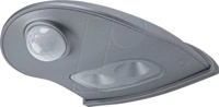 LDV 075267824 - Wandleuchte DoorLED Down Silver, Sensor, IP54, 4x AA (Mignon)