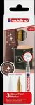 EDDING 751-3-999 - Glanzlackmarker Set, metallic, 3er Pack