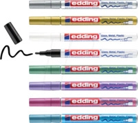 EDDING GLM751-8 - Glanzlackmarker, 1-2 mm, 8er-Set