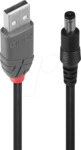 LINDY 70268 - Stromkabel USB > DC 5,5 / 2,1 mm, 1.5 m