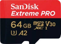 SDSQXCU064GGN6MA - MicroSDHC-Speicherkarte 64GB, SanDisk Extreme PRO