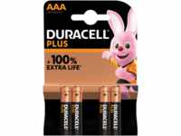 DURA PLUS AAA4 - Duracell Plus, Alkaline Batterie, AAA (Micro), 4er-Pack