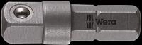WERA 05136000001 - Bithalter Werkzeugsch&auml;fte, 1/4&acute;&acute; Sechskant auf 1/4&acute;&acute; Vierkant
