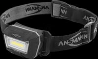 ANS 1600-0338 - LED-Stirnleuchte HD280RS, 280 lm, schwarz, IP65, Akku, Sensor