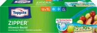 TOPPITS 90000 - TOPPITS Gefrierbeutel ZIPPER 1,0 l, 12 St&uuml;ck
