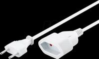 GOOBAY 51356 - Euro Verl&auml;ngerung, 2m, wei&szlig;
