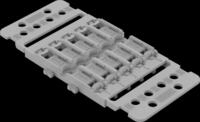 WAGO 221-2505 - Befestigungsadapter mit Zugentlastung, 5-fach