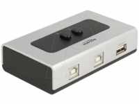 DELOCK 87761 - USB 2.0 Switch 2 Port, 2x USB-B zu 1x USB-A, bidirektional