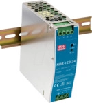 MW NDR-120-12 - Schaltnetzteil, Hutschiene, 120 W, 12 V, 10 A