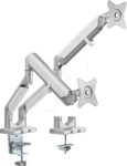LOGILINK BP0088 - Monitor Halter, 2 Displays, 17" - 32", 506 mm, Tischmontage, Sil