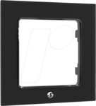 SHELLY WF1 B - Shelly Wandtaster Rahmen, schwarz, 1-fach