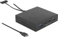 DELOCK 64057 - Frontpanel, 3,5'', USB 3.1, 2x Typ-A, 2x Typ-C