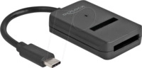 DELOCK 64198 - USB 3.1 Konverter, USB-C auf M.2 SATA / NVMe, 10 cm