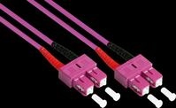 GC LW-830SC4 - Patchkabel LWL Duplex OM4 50/125&micro; SC/SC, 30 m, violett
