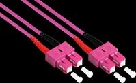 GC LW-810SC4 - Patchkabel LWL Duplex OM4 50/125&micro; SC/SC, 10 m, violett