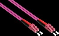 GC LW-801LC4 - Patchkabel LWL Duplex OM4 50/125&micro; LC/LC, 1 m, violett