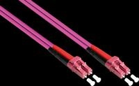 GC LW-815LC4 - Patchkabel LWL Duplex OM4 50/125&micro; LC/LC, 15 m, violett