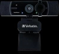 VERBATIM 49580 - Webcam inkl. Mikrofon, 4k UHD, Autofokus