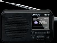 LENCO PDR-036BK - DAB+/UKW Radio, TFT-Display, Bluetooth, tragbar, Akku