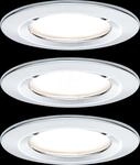 PLM 93481 - Einbauleuchte Nova starr, GU10, 3x6,5 W, 2700 K, rund, chrom