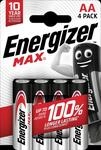 EN MAX AA4 - MAX, Alkaline-Batterie, AA (Mignon), 4er-Pack