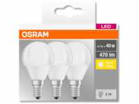 OSR 405807509050 - LED-Lampe BASE E14, 5 W, 470 lm, 2700 K, 3er Pack
